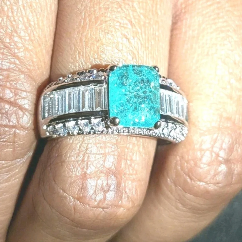 5 Ct Unisex Lab Created Diamond Sterling Silver 925 Ring For Male Or Female Sz 9